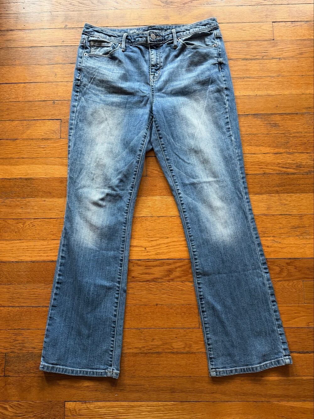 MOSSIMO Denim 'Mid-Rise Curvy Bootcut' Jeans Women sz 10S/C